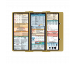 WhiteCoat Clipboard® Trifold - Tactical Brown Critical Care Edition